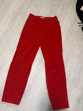 Levi's Red Corduroy Pants